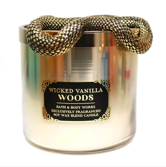 Bath & Body Works Wicked Vanilla Woods Limited Edition 3-wick Candle NWT - Picture 5 of 8
